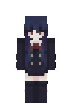 藏青制服暗系少女